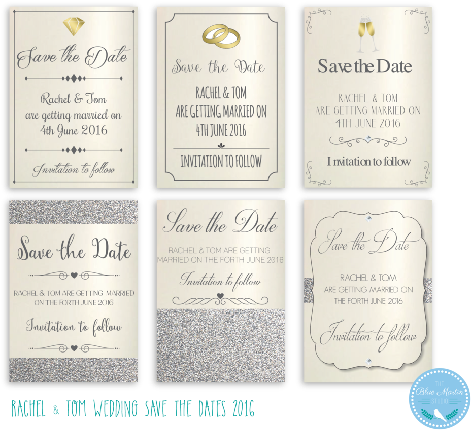 Tom&rach Save The Date (1000x919), Png Download