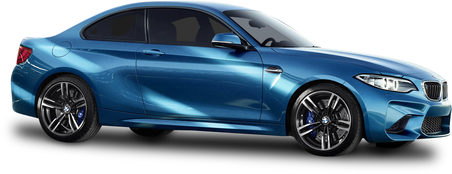Blue Bmw Png - Bmw M2 Png (1618x685), Png Download