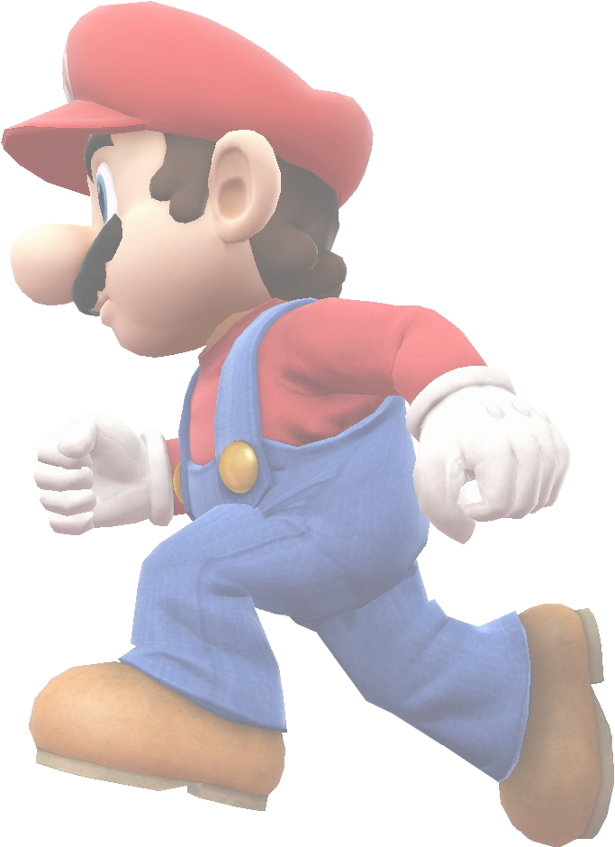 Vanish Mario (862x983), Png Download