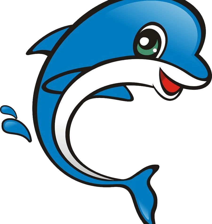 Svg Transparent Download Cartoon World Transprent Png - Dolphin Drawing With Colour (901x951), Png Download