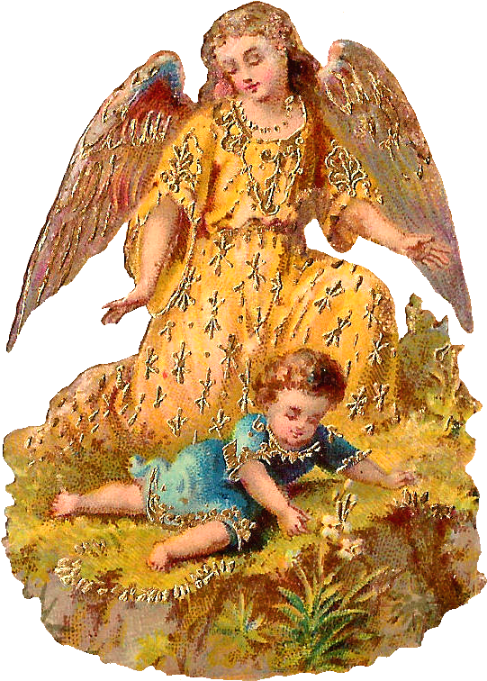 Antique Images Free Angel - Guardian Angel Messages (758x942), Png Download