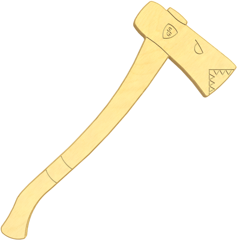 Lumber Tycoon 2 Ruki Axe - Hatchet Kids (600x600), Png Download