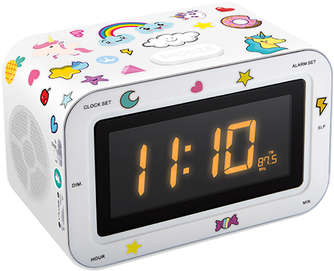 Digital Clock Png - Radio Reveil Licorne (750x505), Png Download