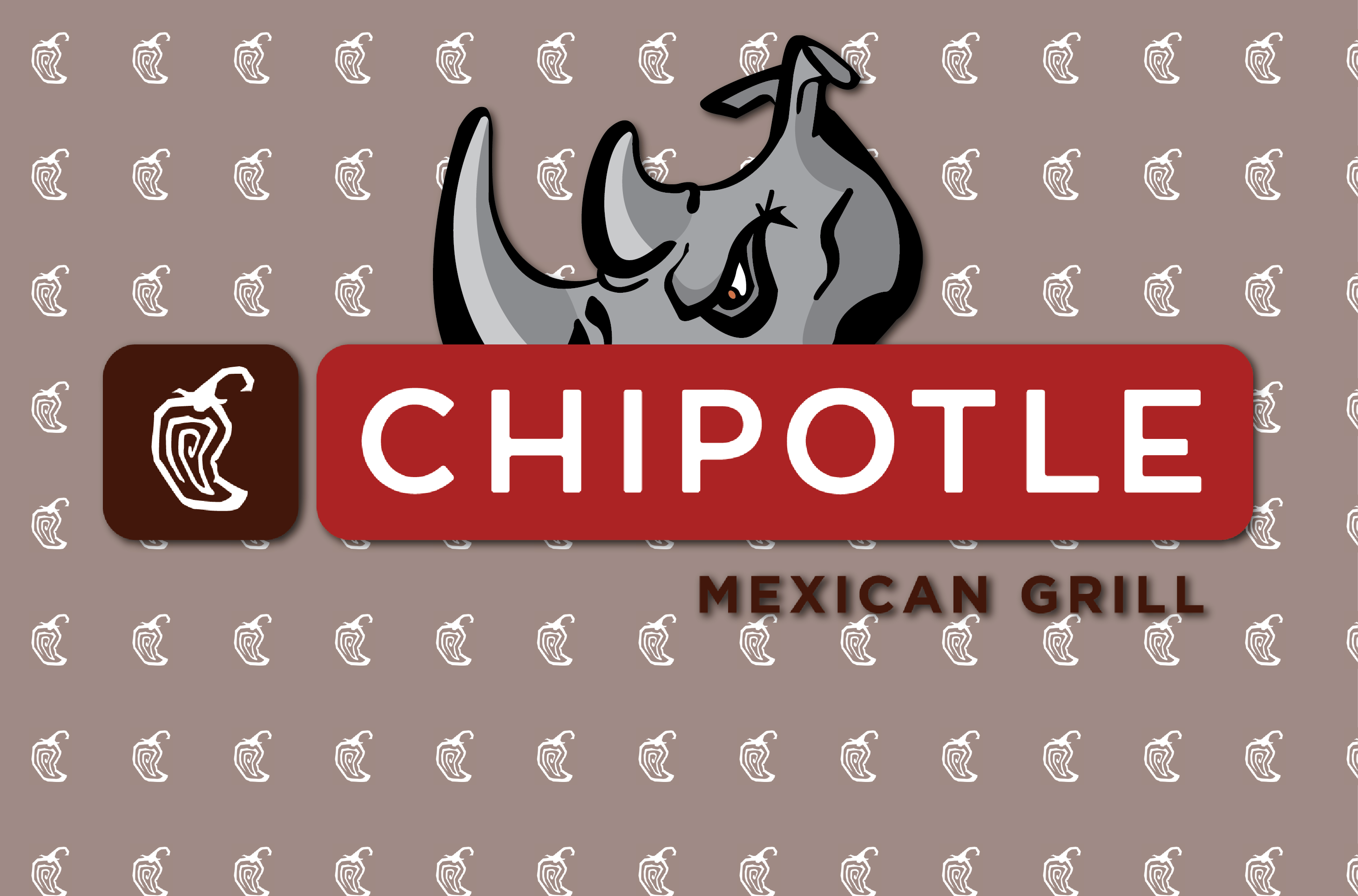 Rhinos Chipotle Night - Chipotle Mexican Grill (2917x1925), Png Download
