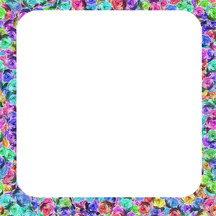 Flowers Borders Png 20, Buy Clip Art - Borders And Frames (720x720), Png Download
