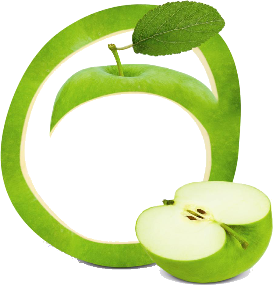 Png Royalty Free Stock Apple Clip Frame - Green Apple Frame (1024x1024), Png Download