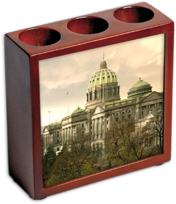 Pa State Capitol Building Mahogany Tiled Pen/pencil (1000x833), Png Download