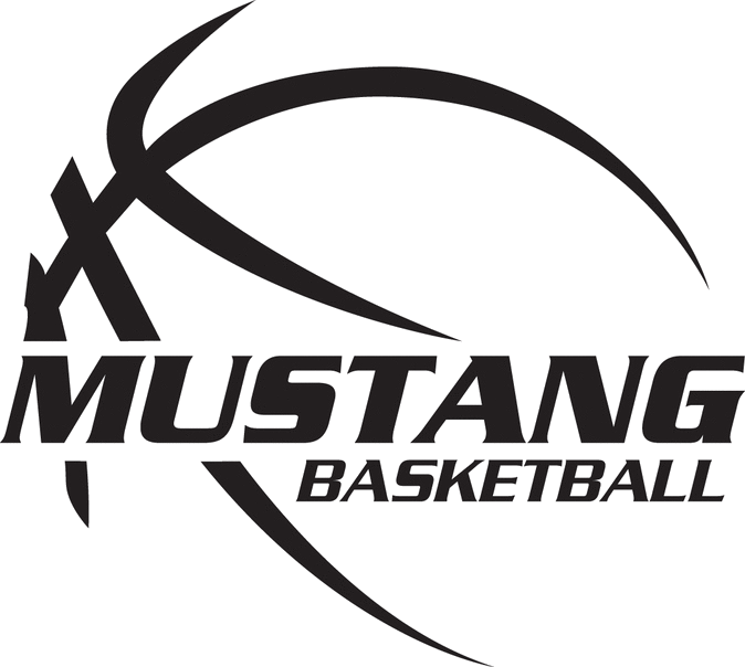 Girls Basketball Memorial School Athletic Department - Mustang Basketball Logo (674x604), Png Download