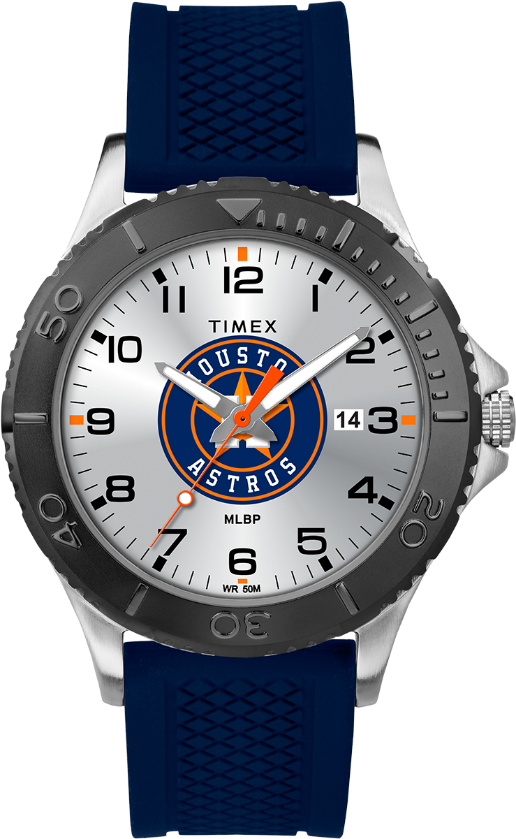 Gamer Navy Houston Astros - Timex Men's Quartz Watch With Black Dial Analogue Display (1000x1200), Png Download