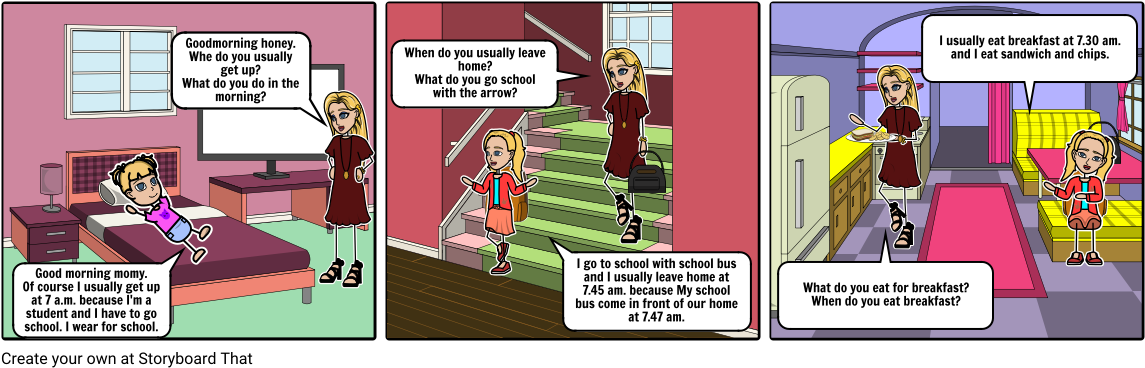 Morning - Cartoon (1164x385), Png Download