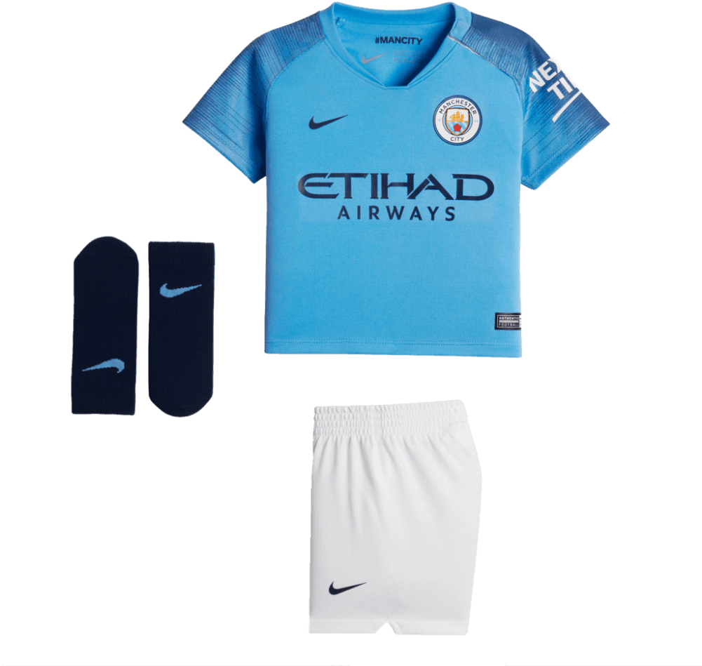 Nike Manchester City Home Infant Kit 2018/2019 - Manchester City Ucl Home Vapor Match Shirt 2016-17 (1000x1000), Png Download