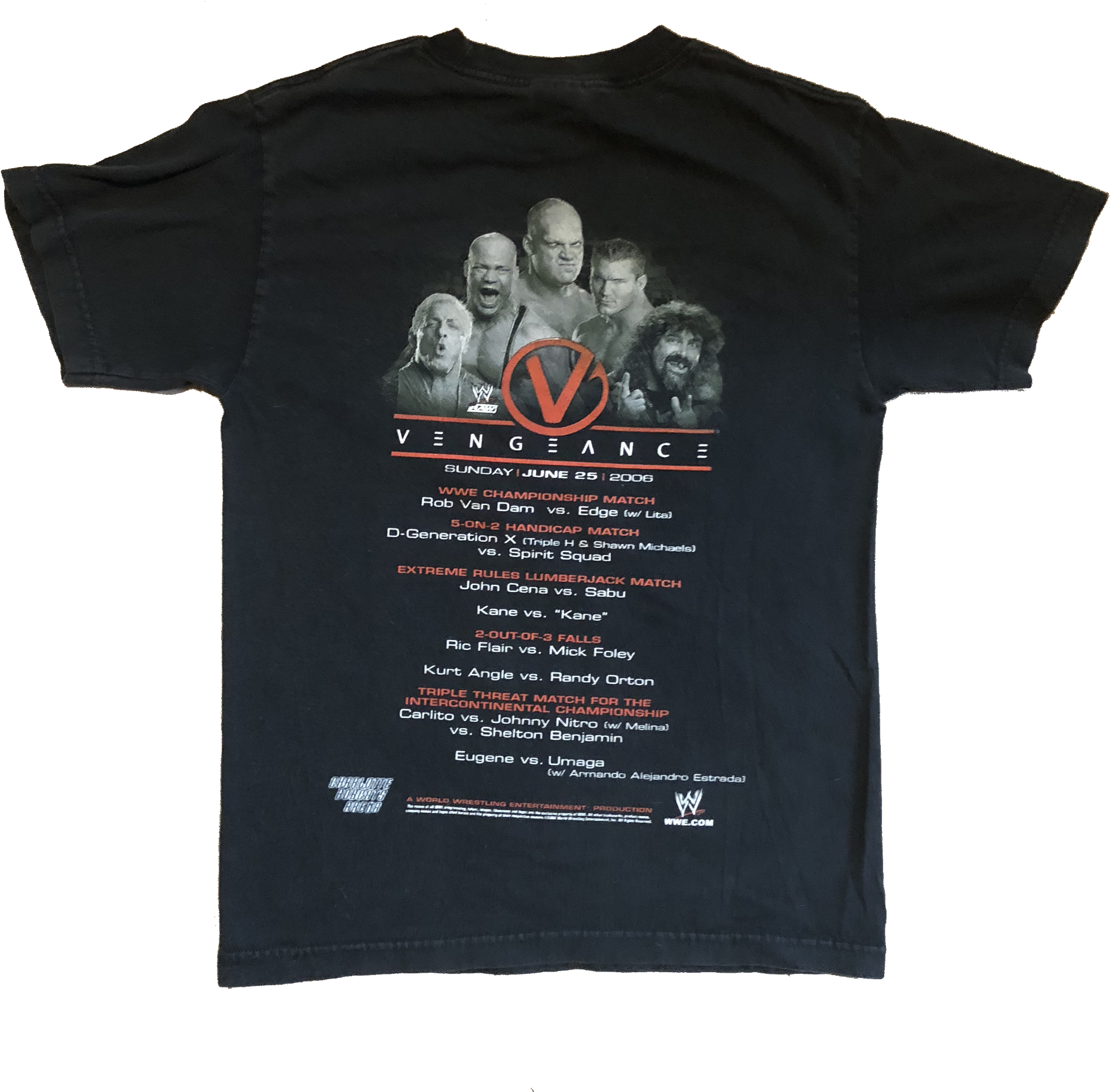 2006 Wwe Raw "vengeance Ppv" Shirt Black Size Small - Operation Ivy Shirt (2048x2048), Png Download