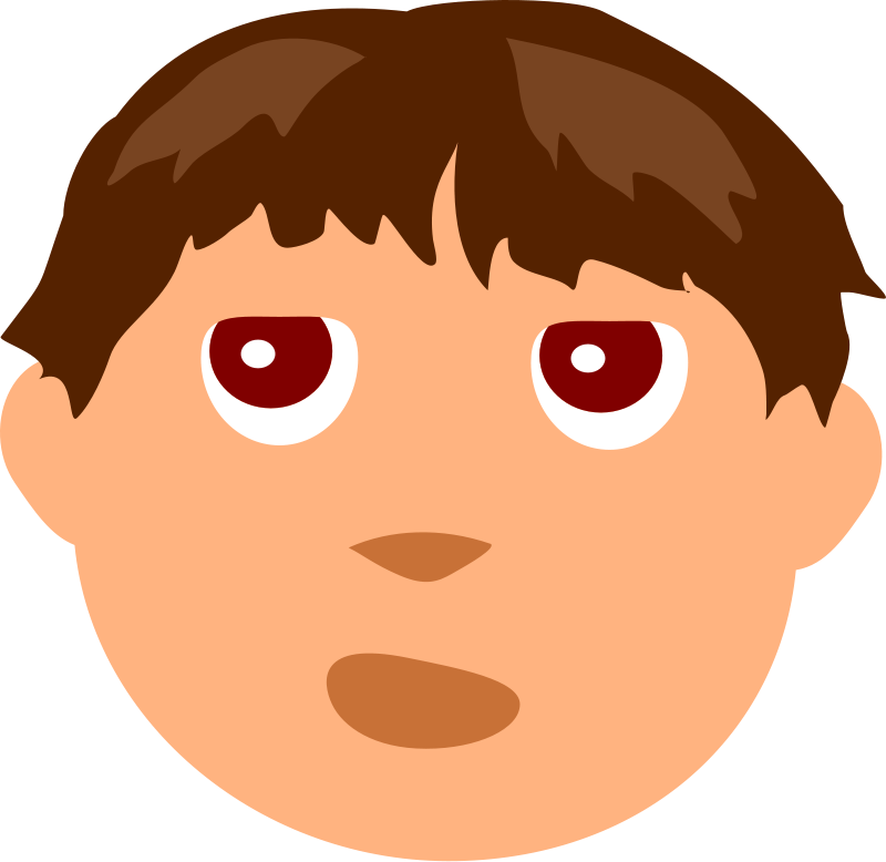 Colouring Pencils Clip Art Download - Kid Face Png (800x778), Png Download