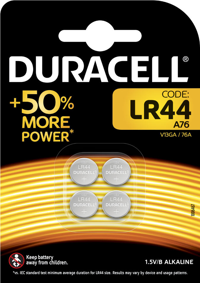 Duracell Specialty Lr44 Alkaline Button Batteries 1,5v - Duracell Lithium 2032 (1000x1000), Png Download