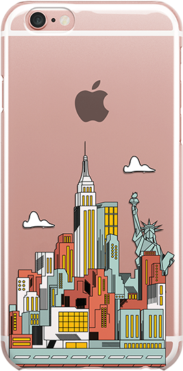 Dailyobjects New York Skyline Clear Case For Iphone - Fundas De Movil Riverdale (640x640), Png Download