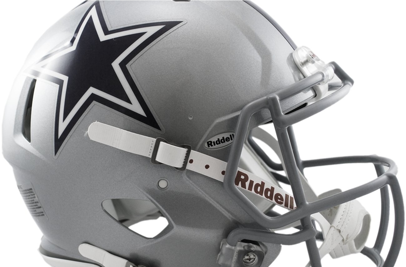 Dallas Cowboys Png Transparent Dallas Cowboyspng Images - Dallas Cowboys Authentic Riddell Speed Revolution Helmet (1368x855), Png Download