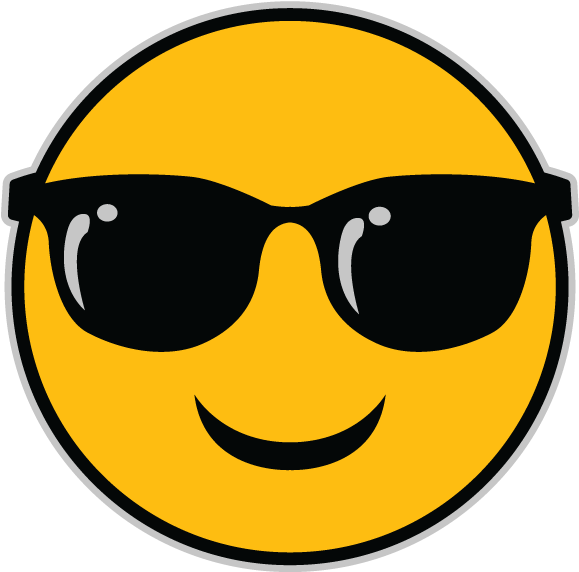 Sun And Sunglasses Emoji - Emoji With Glasses Gif (936x1052), Png Download