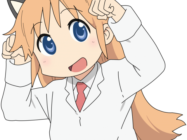 Nichijou Clipart Nichijou Png - Pepe The Frog And Anime Girl (640x480), Png Download
