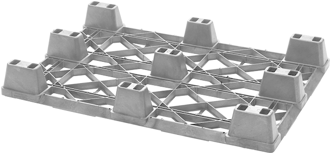 Nestable Euro-size Plastic Pallet For Light Loads - Barbed Wire (750x442), Png Download