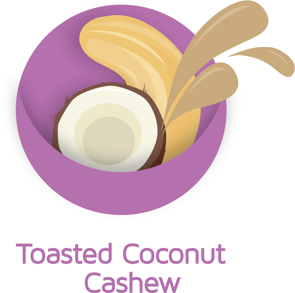 Toasted Coconut Cashew (982x994), Png Download
