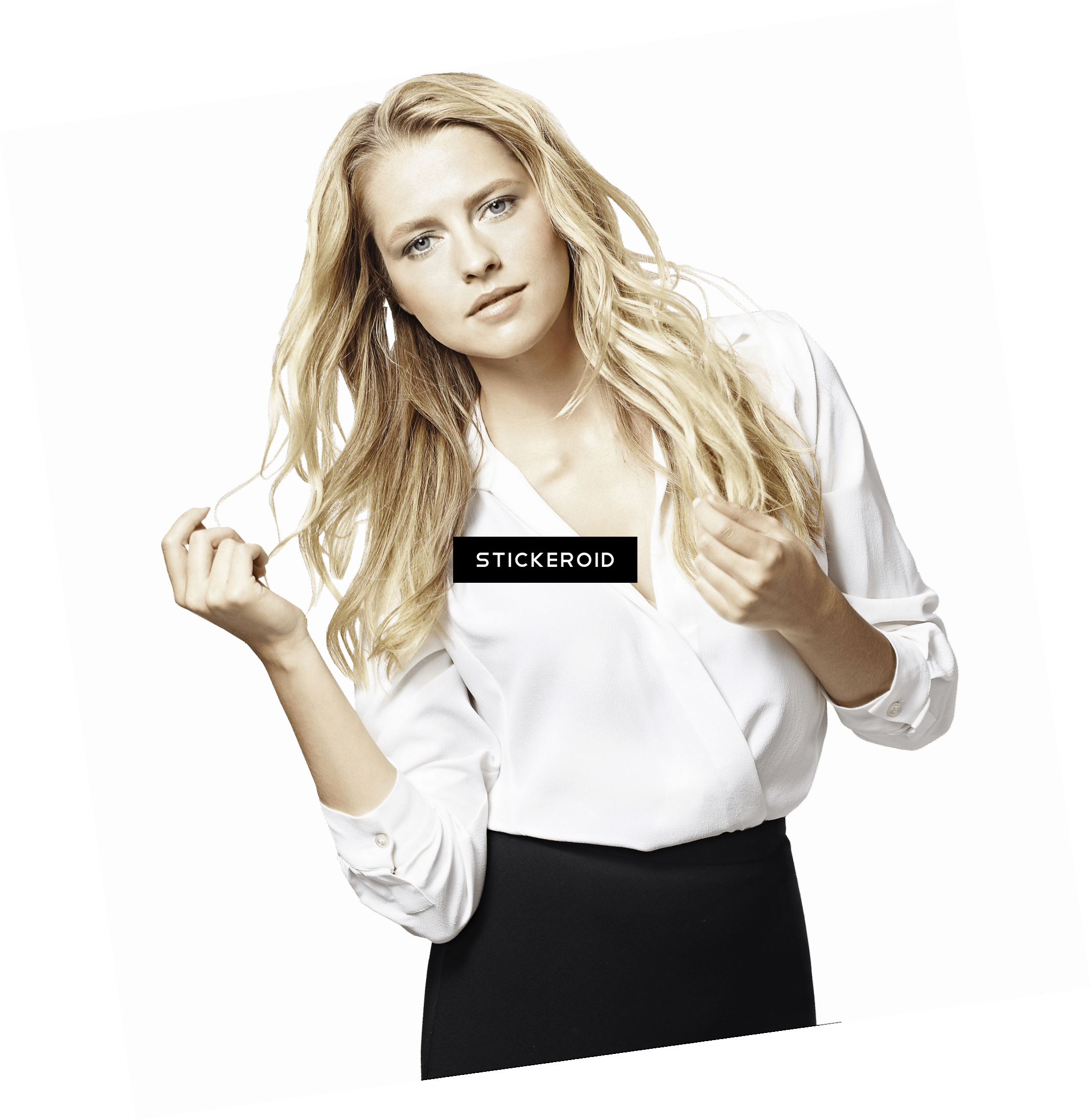 Teresa Palmer白色衬衫 - Teresa Palmer白色衬衫 - Artistry (2131x2187), Png Download