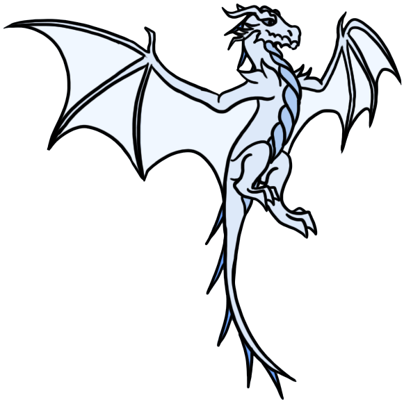 Wings Of Fire - Flying Ice Dragon Gif (750x650), Png Download