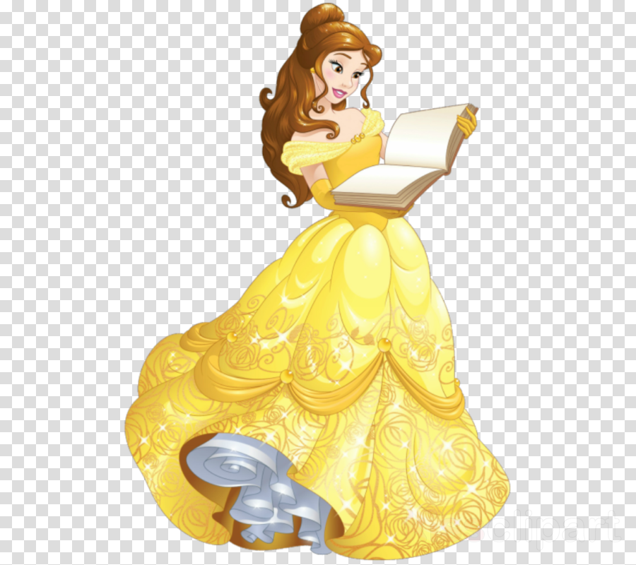 Disney Princess Png Clipart Belle Princess Aurora Rapunzel - Belle With Mrs Potts (900x800), Png Download