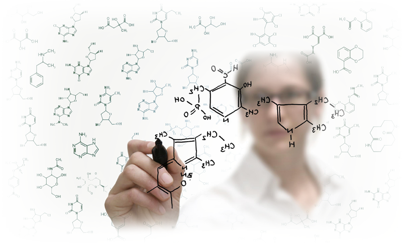 Molecules-girl (800x487), Png Download