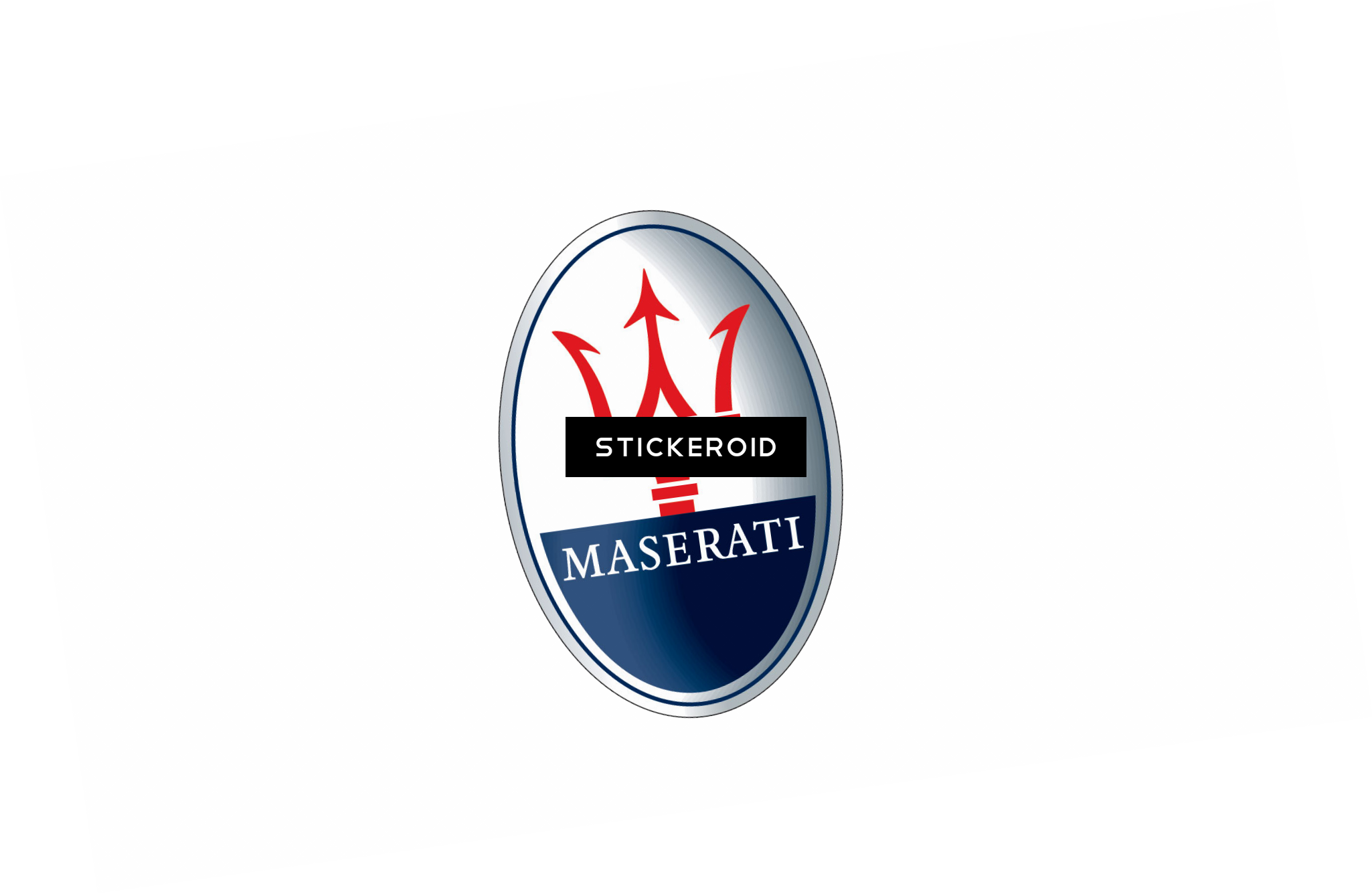 Maserati Logo - Sbd Decals Sbd710 2 Maserati 3d Badge Die Cut Decals (2050x1336), Png Download