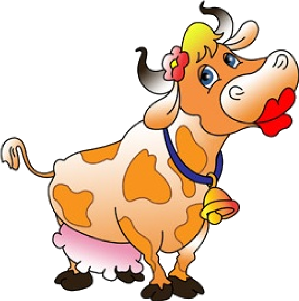 Cute Cow - Cute Clipart Cow (600x600), Png Download