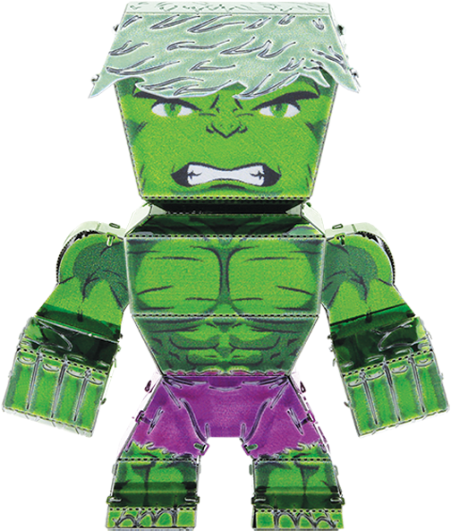 Picture Of Legends - Hulk Marvel Avengers - Metal Earth Legends Mini - 3d (515x600), Png Download