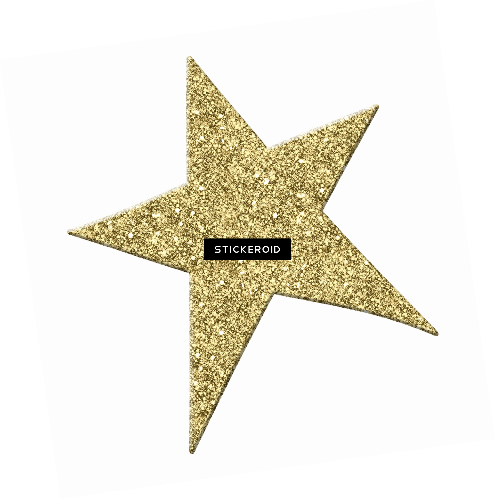 Sparkling Gold Star - Glitter Star (2041x2057), Png Download