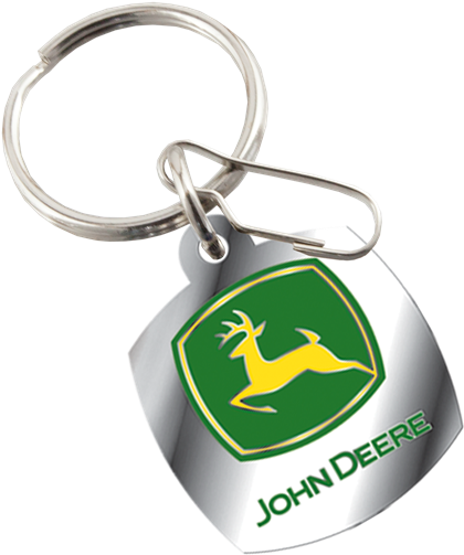 John Deere Enamel Key Chain - John Deere (575x600), Png Download