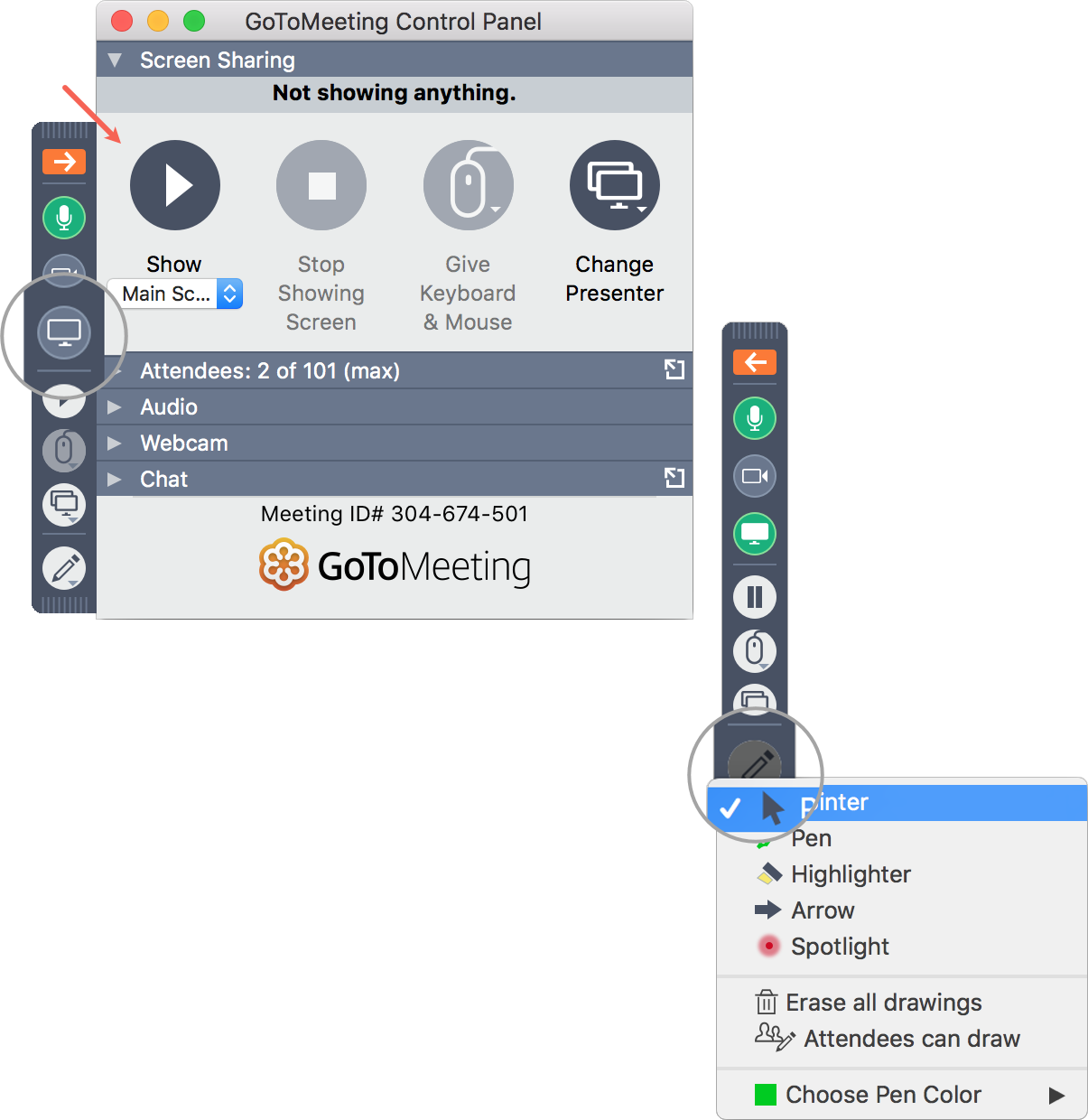 Return To Top - Gotomeeting For Mac Pc (1205x1240), Png Download