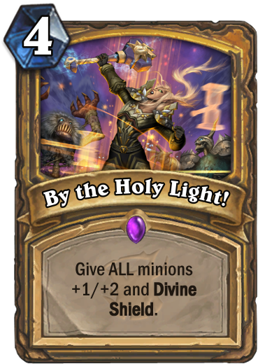 By The Holy Light - Hearthstone Forbidden Healing (400x543), Png Download