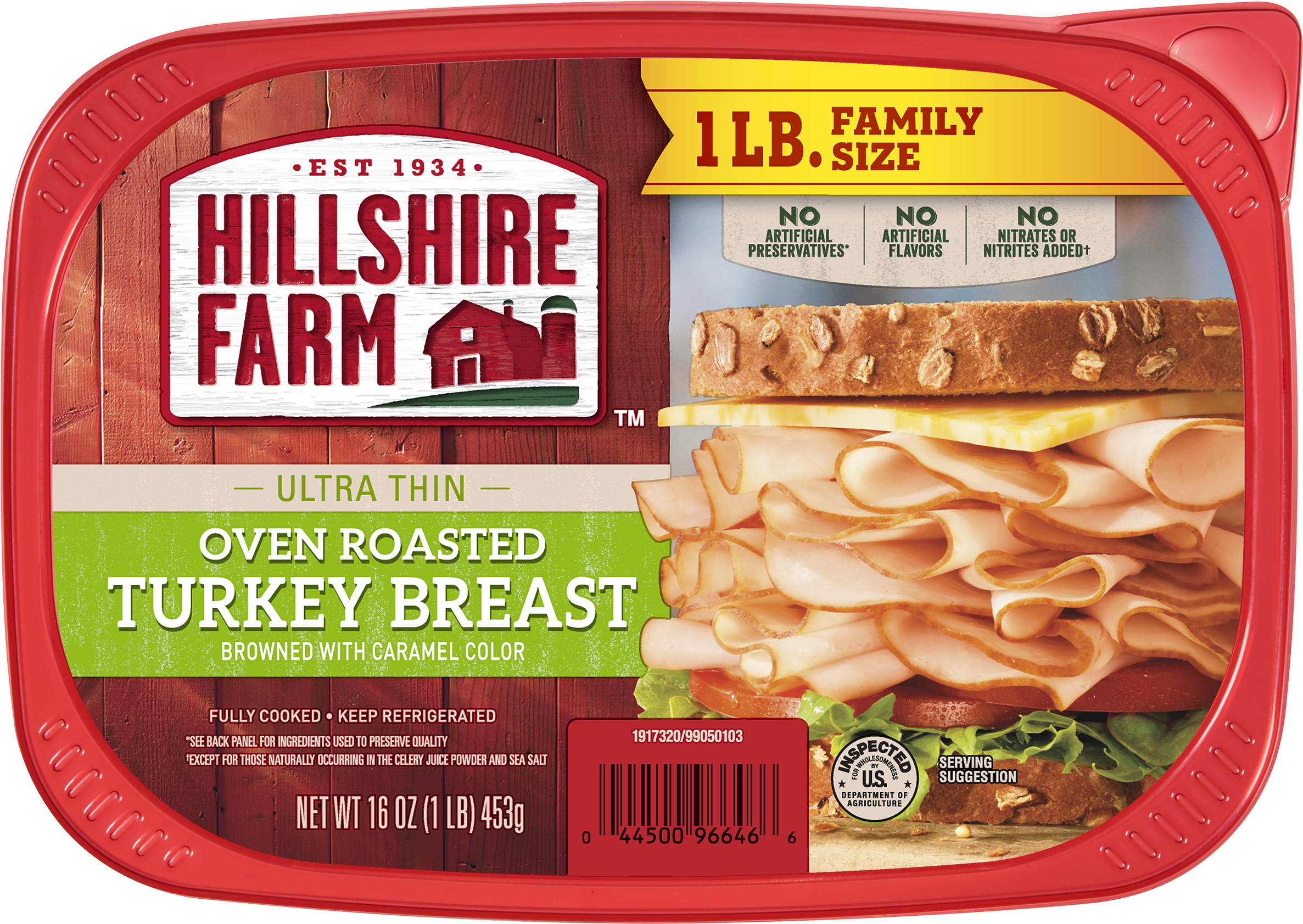 Hillshire Farm® Ultra Thin Sliced Lunchmeat, Oven Roasted - Hillshire Farms Turkey Breast (2400x2400), Png Download
