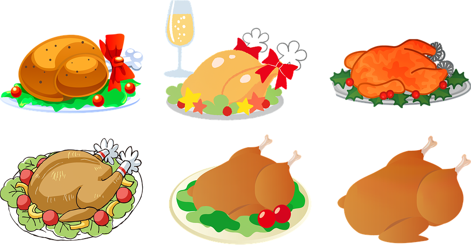 Turkey Dinner, Thanksgiving, Christmas - Thanksgiving (654x340), Png Download