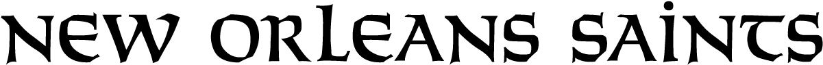 New Orleans Saints (1200x300), Png Download