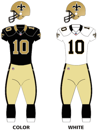New Orleans Saints Uniforms - New Orleans Saints Jersey 2016 (600x463), Png Download