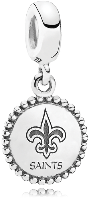 New Orleans Saints - Pandora Oakland Raiders Bracelet Charm | Nfl | Sterling (1000x1000), Png Download