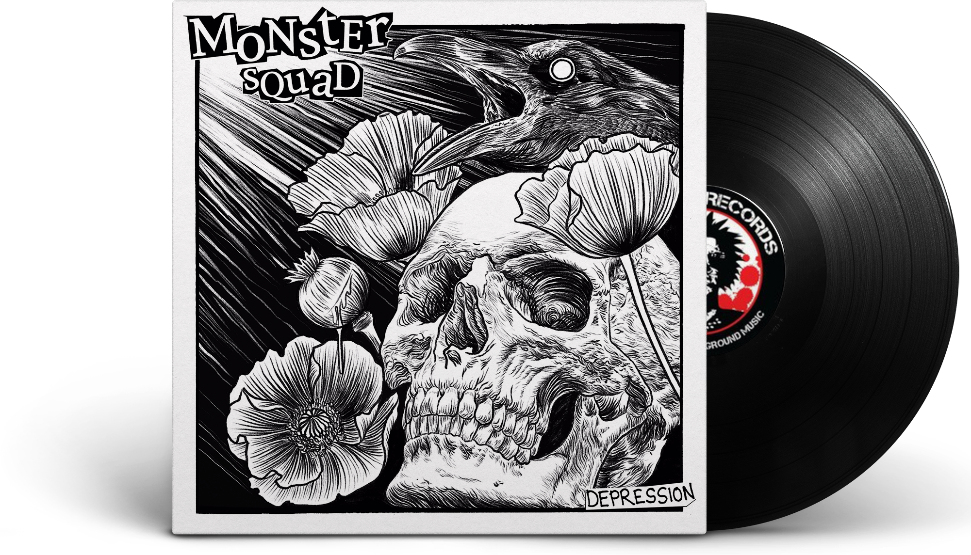 Monster Squad - Depression - 12' Lp - Monster Squad Depression (2001x1145), Png Download
