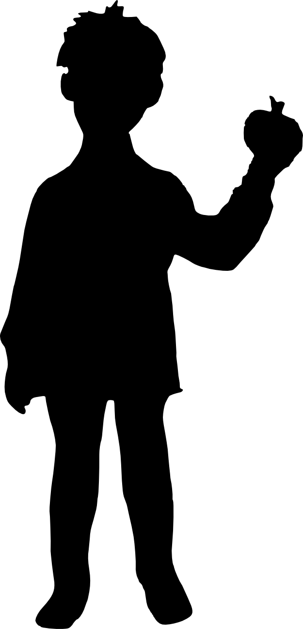 Free Download - Boy Silhouette Transparent (625x1296), Png Download