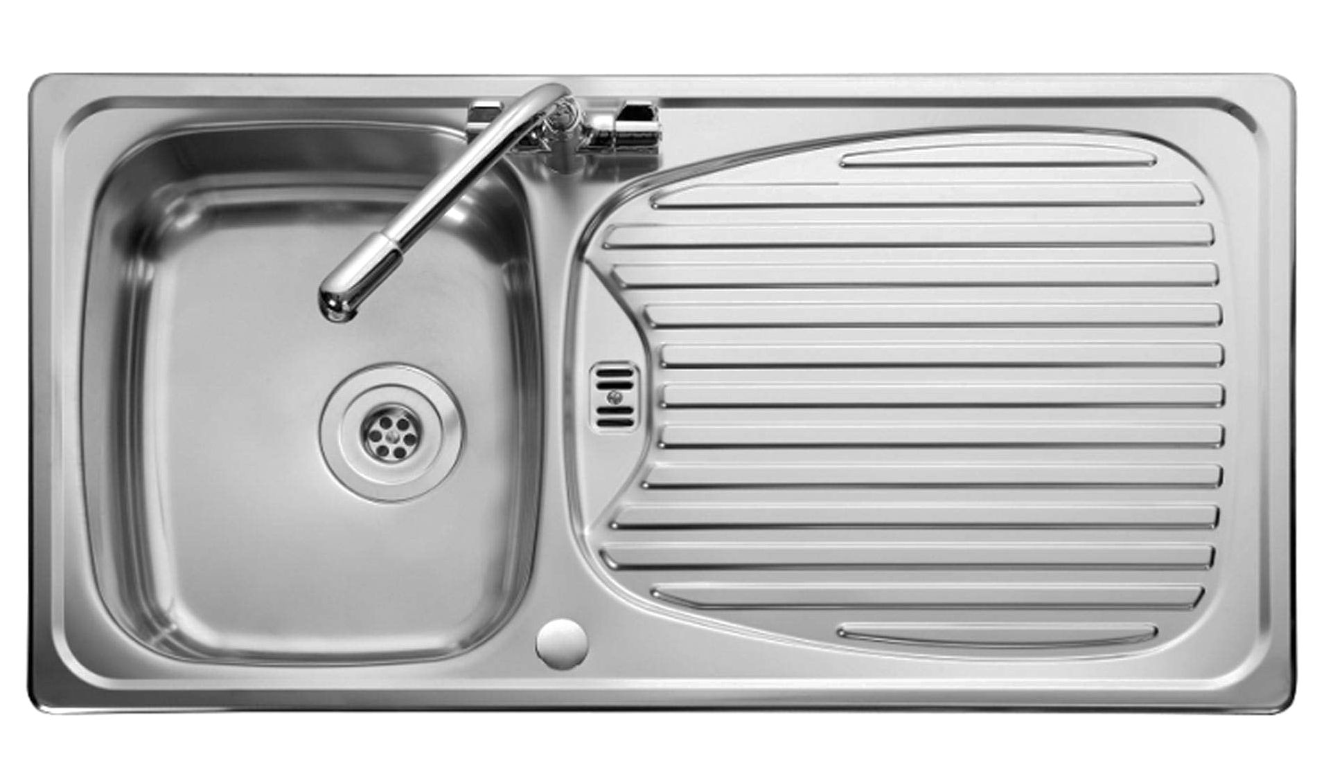 Stainless Steel Kitchen Sink Png Transparent Image - Kitchen Sink Top View Png (1900x1900), Png Download
