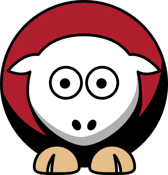 Sheep 4 Toned San Francisco 49ers Team Colors Svg Clip (570x596), Png Download