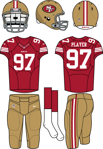 Football Clipart 49er - New York Jets Home Uniform (348x500), Png Download