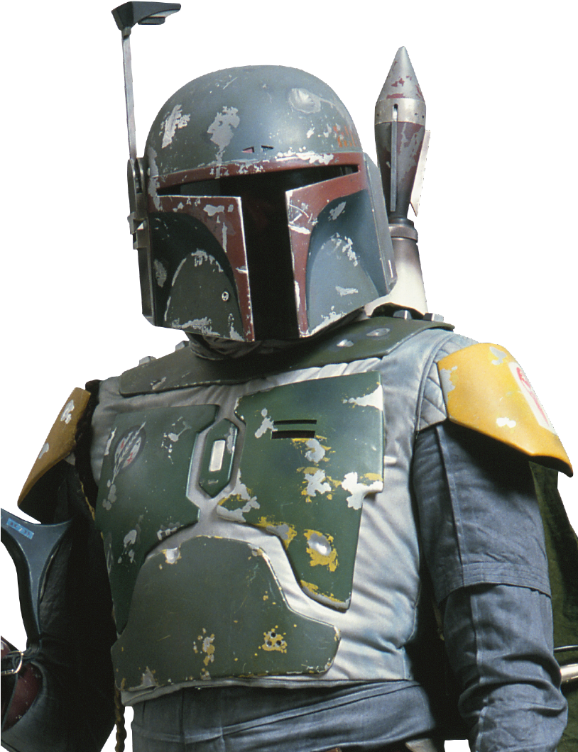 Boba Fett Hs Fathead - Boba Fett (813x1084), Png Download