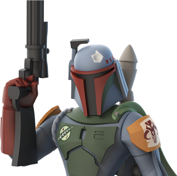 Disney Infinity Boba Fett, Promotional Rendering - Disney Infinity Boba Fett Png (640x605), Png Download