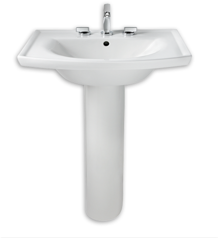 American Standard Tropic - American Standard Ravenna Pedestal Sink (480x480), Png Download