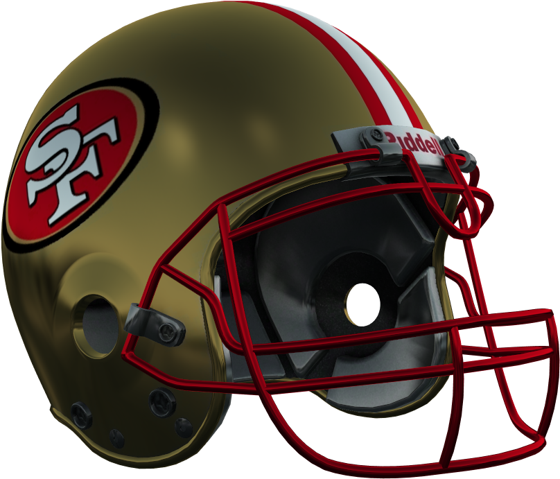 49ers Helmet Png - San Francisco 49ers Armchair Quarterback Portable Tray (1280x720), Png Download