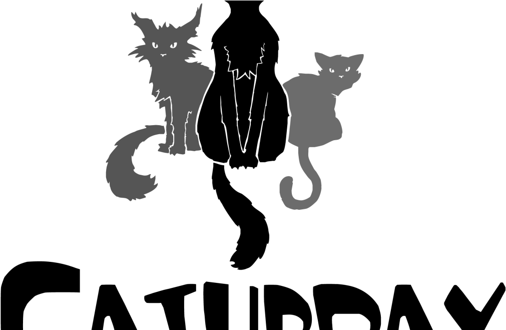 Happy Caturday - Illustration (1024x658), Png Download